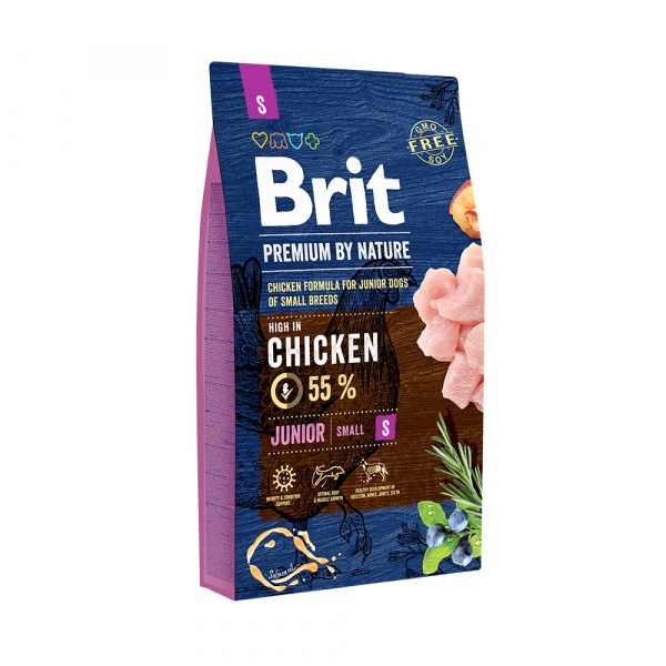 BRIT PREMIUM by Nature для молодых собак мелких пород 8кг
