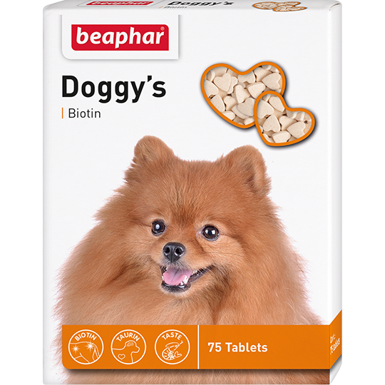 Беафар Кормовая добавка Doggy's + Biotine для собак 75 таб