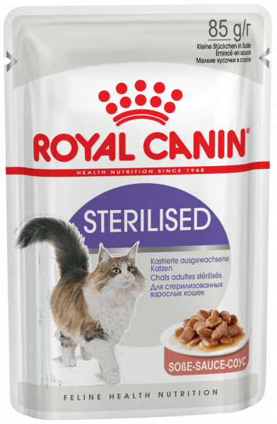 Royal Canin STERILISED (В СОУСЕ) ВЛАЖНЫЙ КОРМ ДЛЯ СТЕРИЛИЗОВАННЫХ КОШЕК 85г