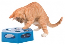 TRIXIE Игрушка для кошек Turning Feather, пластик, 22см, синий для кошек