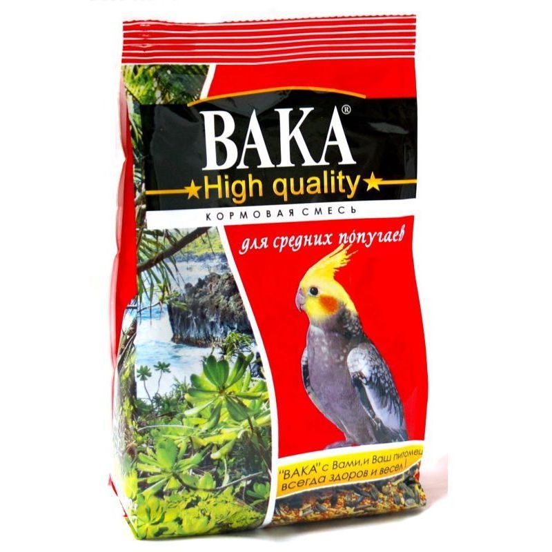 ВАКА High Quality 500г корм для средних попугаев (пакет)