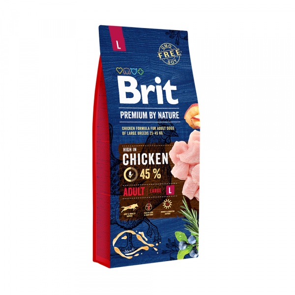 BRIT PREMIUM by Nature для собак крупных пород 15кг