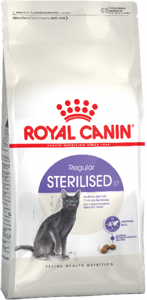 Royal Canin STERILISED 37 Корм для стерилизованных кошек с 1 до 7 лет 0.4 кг
