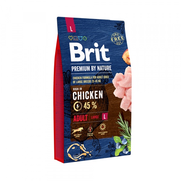 BRIT PREMIUM by Nature для собак крупных пород 8кг