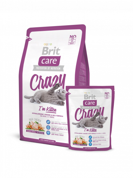 BRIT Care Cat Crazy Kitten для котят 400г