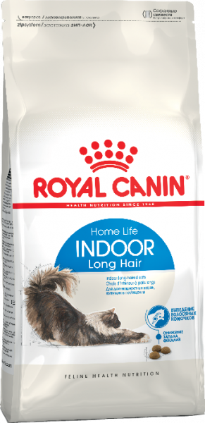 Royal Canin INDOOR LONG HAIR КОРМ ДЛЯ ДЛИННОШЕРСТНЫХ КОШЕК ОТ 1 ДО 7 ЛЕТ 2 кг