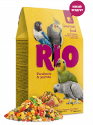 Рио Гурмэ корм для средних и крупных попугаев 250г, попугаев купить в Новосибирске в ЗООмагазине Два друга