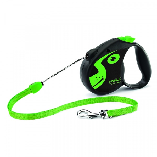 Поводок-рулетка Flexi Colour Dog M 5м до 20кг, трос