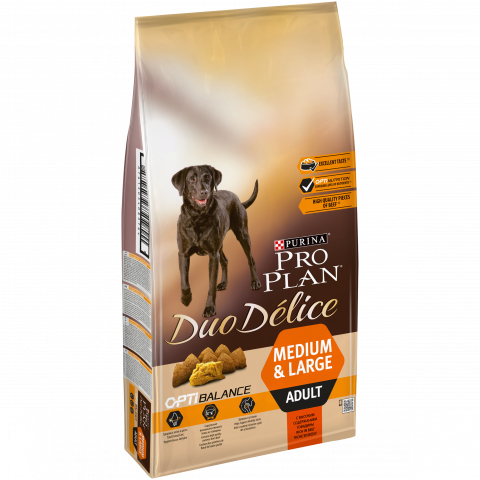 Сухой корм Pro Plan DUO DÉLICE для взрослых собак с говядиной и рисом, Пакет, 10 кг