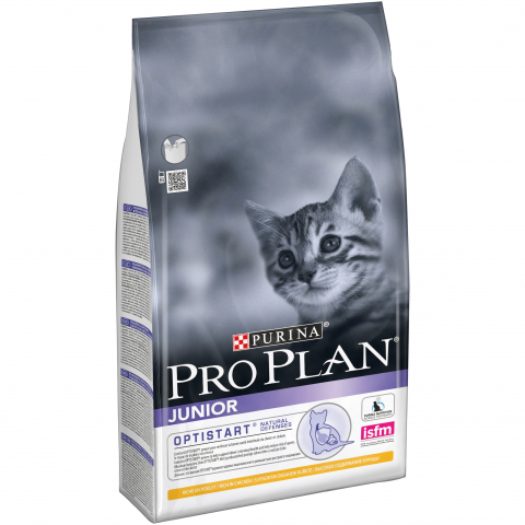 Сухой корм Pro Plan для котят в возрасте от 6 недель до 1 года с курицей, Пакет, 1,5 кг