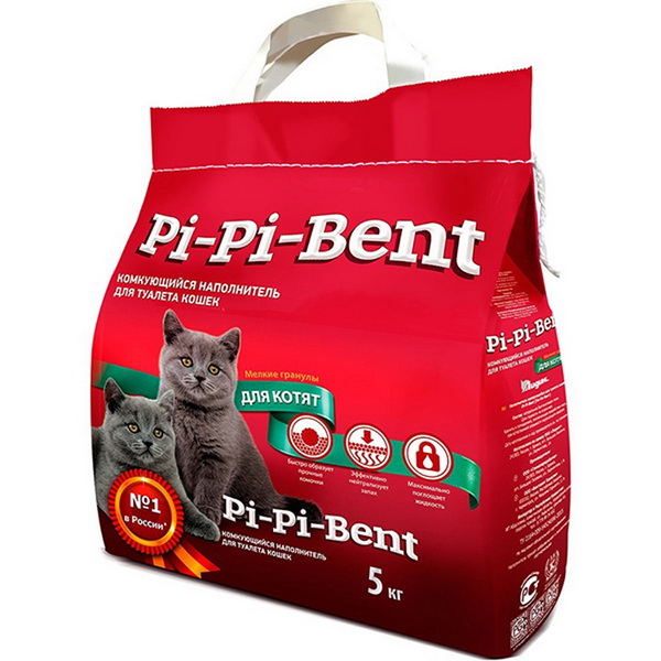 Пи-Пи-Бент наполнитель 5кг пакет для котят