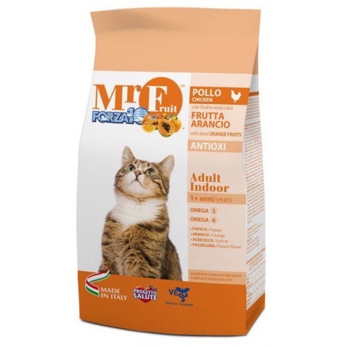 Mr. Fruit Adult Indoor для взрослых домашних кошек (курица) 1,5 кг