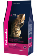 EUK Cat корм для взрослых кошек с избыточным весом и стерилизованных 1,5 кг купить в Новосибирске на сайте зоомагазина Два друга