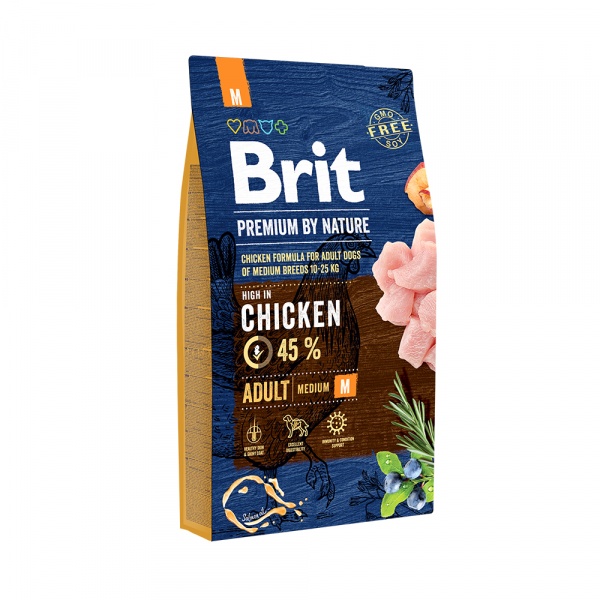 BRIT PREMIUM by Nature для собак средних пород 8кг