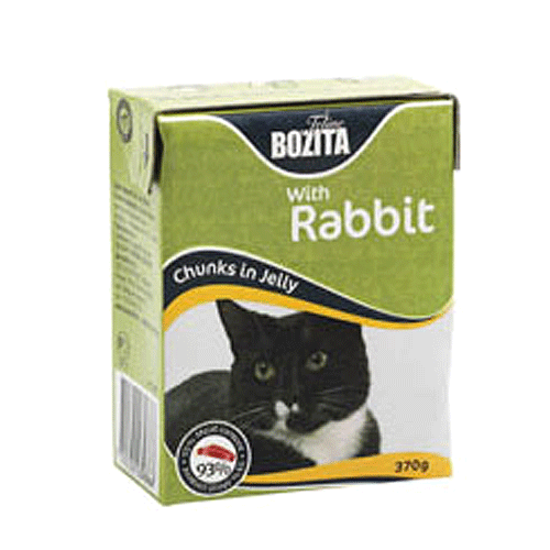 BOZITA Tetra Pac FELINE кусочки в желе с кроликом для кошек 370 гр
