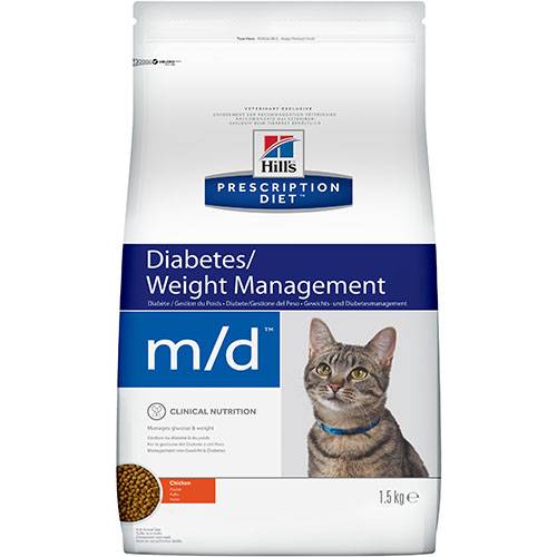 HPD m/d корм для кошек при диабете 1,5 кг 