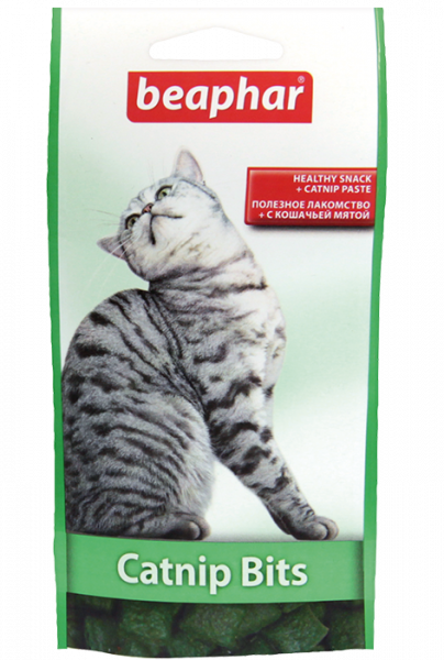 Беафар Подушечки Catnip Bits с кошачьей мятой для кошек и котят 35г 