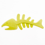 Игрушка для собак "Скелет рыбки" зеленый.Чистый котик