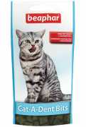 Беафар Cat-A-Dent Bits Подушечки для чистки зубов кошек 35г купить в Новосибирске на сайте зоомагазина Два друга
