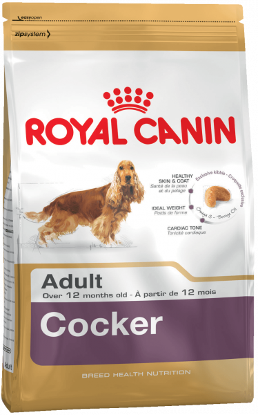 Royal canin Cocker Adult КОРМ ДЛЯ СОБАК ПОРОДЫ КОКЕР-СПАНИЕЛЬ ОТ 12 МЕСЯЦЕВ 3 кг