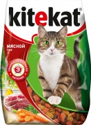 Корм сухой для кошек "Kitekat", мясной пир, 350 г купить в Новосибирске на сайте зоомагазина Два друга
