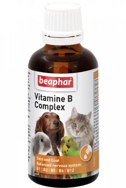 Беафар Кормовая добавка Vitamine B Complex для всех домашних животных 50мл