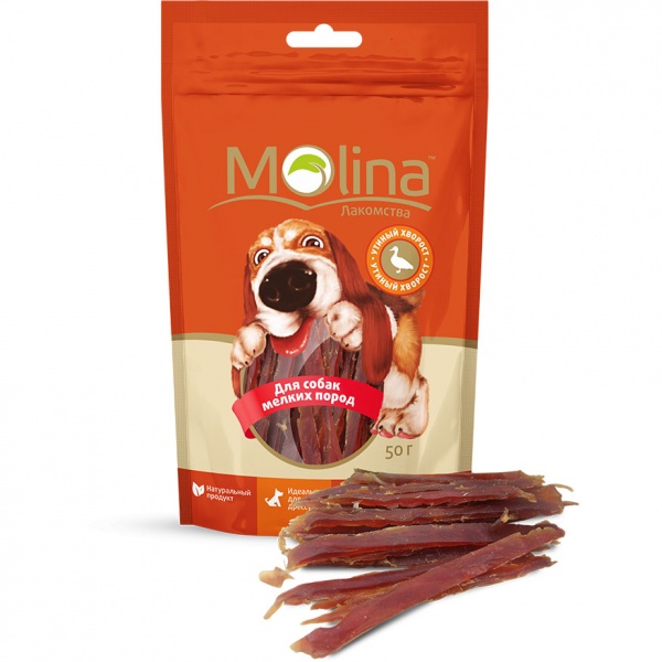 MOLINA Лакомство для собак мелких пород Утиный хворост, 50 г