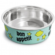 Миска металлическая на резинке "Bon Appetit", 0,25л для собак