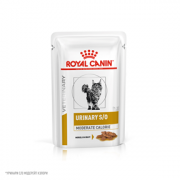 Корм влажный Royal Canin URINARY MODERATE CALORIE диетический для взрослых кошек в соусе, 85г, 28шт