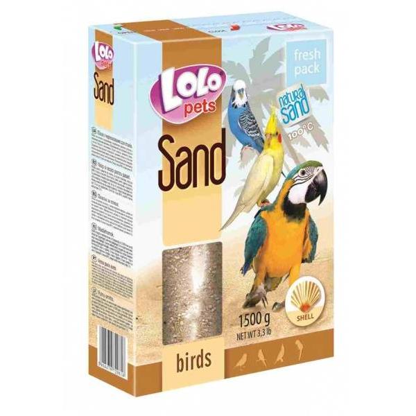 LoLo Pets Песок для птиц 1,5кг с ракушками