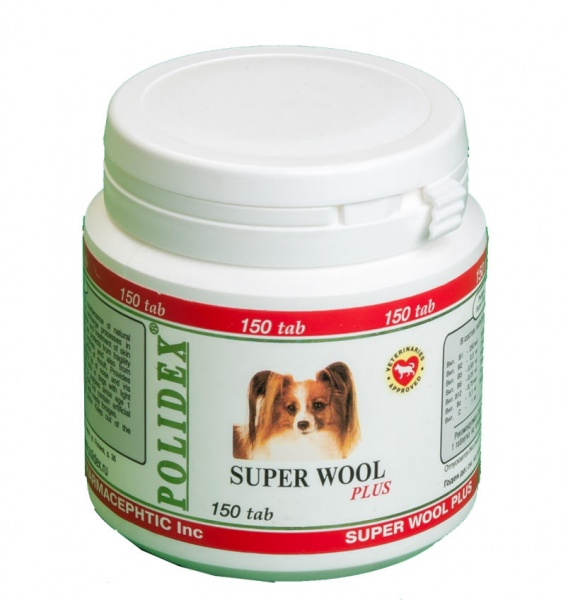 POLIDEX 150 Super Wool витамины для собак  (Супер Вул)