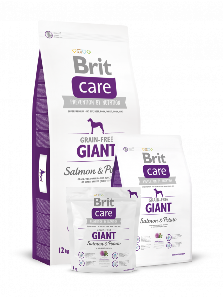 BRIT Care для собак гигантских пород 3кг лосось/картофель