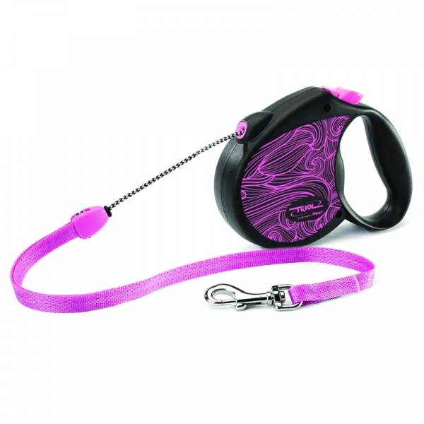 Поводок-рулетка Flexi Colour Pink S 5м до 12кг, трос