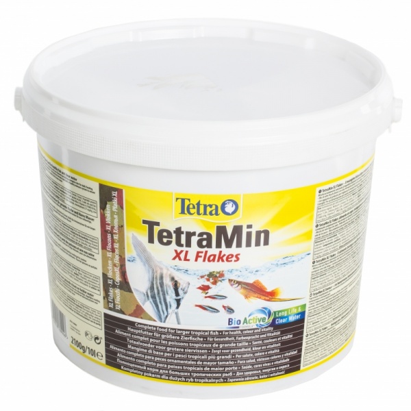 TETRA Min XL 10л крупные хлопья, основной корм для тропических рыб