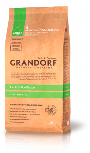GRANDORF 07 Lamb&Rice Mini 1 кг (ягнёнок с рисом для мини пород)