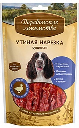 Деревенские лакомства для собак Утиная нарезка сушеная 90г