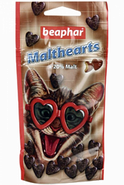 Беафар Сердечки Malthearts с мальт-пастой для кошек 150т