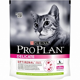 Сухой корм Pro Plan для кошек с чувствительным пищеварением и привередливых к еде с ягненком, Пакет, 400 г