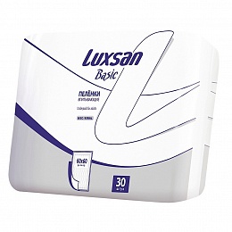 Пеленки Коврики впитывающие LUXSAN BASIC  60*60cм (30шт)