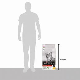 Сухой корм Purina Pro Plan для взрослых кошек от 1 года, с курицей, Пакет, 10 кг