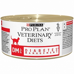 Консервированный корм Pro Plan Veterinary diets DM корм для кошек при диабете, Консервы, 195 г