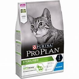 Сухой корм Purina Pro Plan для стерилизованных кошек и кастрированных котов, с кроликом, Пакет, 3 кг