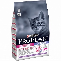 Сухой корм Pro Plan для котят с чувствительным пищеварением или с особыми предпочтениями в еде, с индейкой, 3кг