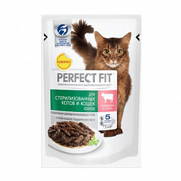 Perfect  Fit пауч для стерилизованных кошек с говядиной 85г