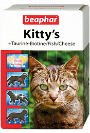 Беафар Кормовая добавка Kitty's Mix для кошек 180 таб.