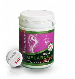 POLIDEX 200 Gelabon with Glucosamine витамины для кошек