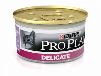 Промопак: МУСС Pro Plan для кошек с чувствительным пищеварением, с Индейкой 4+1 шт