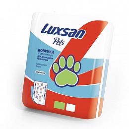 Пеленки Коврик впитывающие LUXSAN Premium 60х90см, 10шт