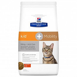 HPD k/d+Mob корм для кошек для почек+суставы 2кг 