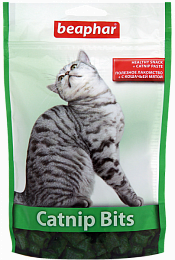Беафар Подушечки Catnip Bits с кошачьей мятой для кошек и котят 150 г
